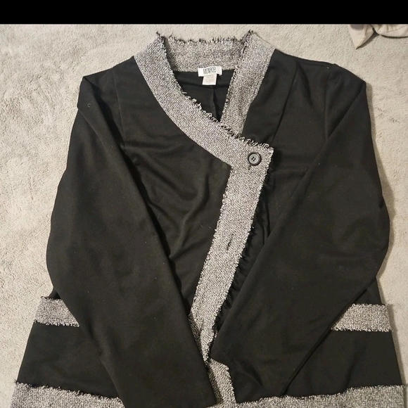 Monroe Tweed Blazer Women 2XL Office Church Party Y2k Cottage Boho Barbie - Picture 6 of 11